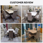 Jasmine 6/8s Marble Dining Set | 156-25