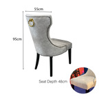 Snowsky Marble Dining set 1+8