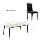 Edrich 6s Sintered Stone Dining Set | 160-01