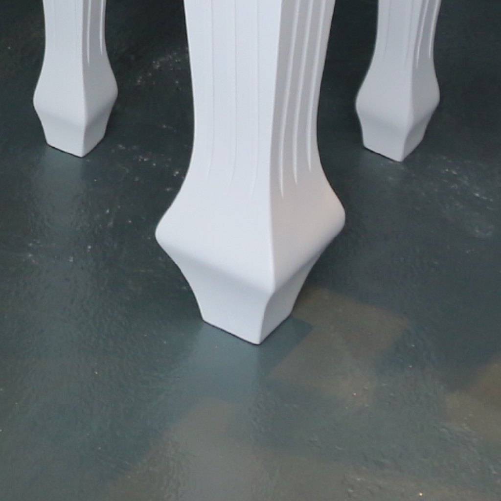 Bimba 8s White Marble Dining Set | 9-08