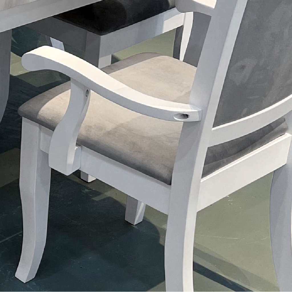 Clara 8s White Marble Dining Set | 126-09