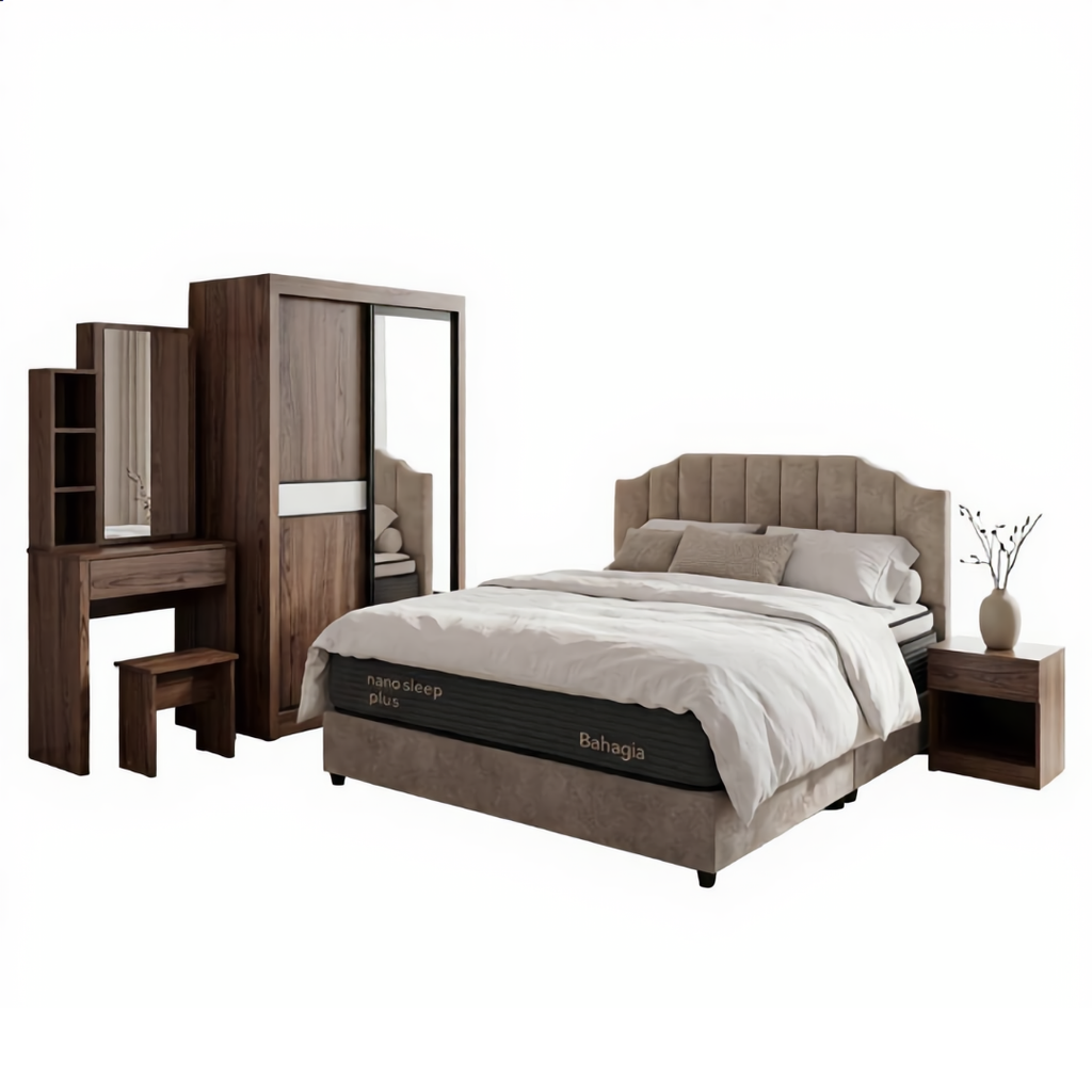 Xavier Brown Bedroom Set of 5 - 4x6ft | 150-33