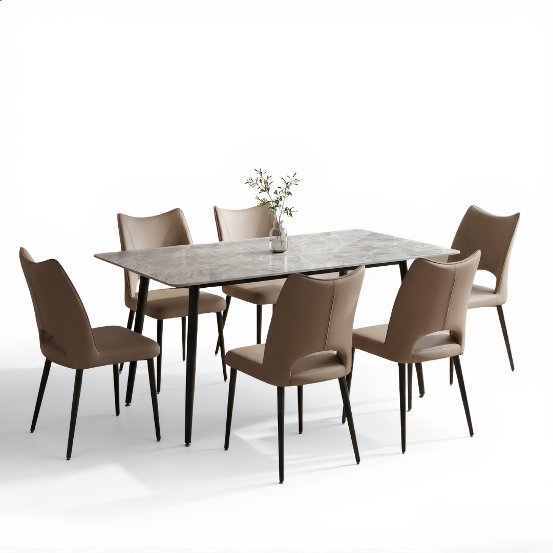 Estelle 6s Sintered Stone Dining Set | TJ04 + 161 DT