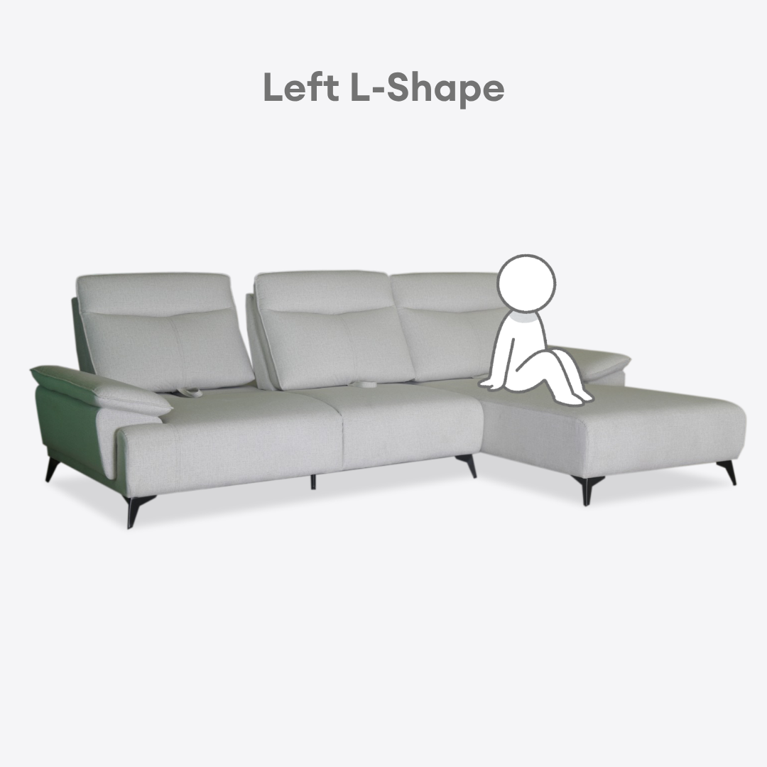 Sena Push Back L-Shape Sofa | 165-03