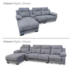 Haedy 3/4 Seaters L-Shape Sofa | 149-20 / 149-17