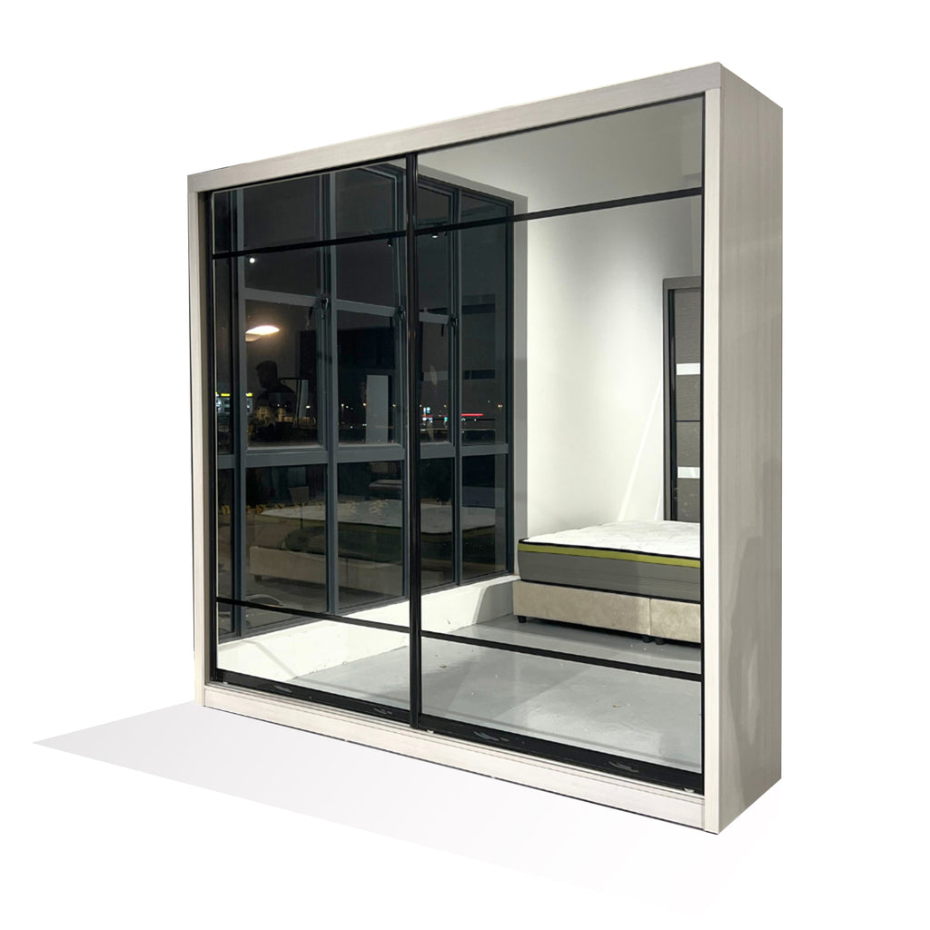 Mason 6/8x8ft Full Mirror Wardrobe | 131-20