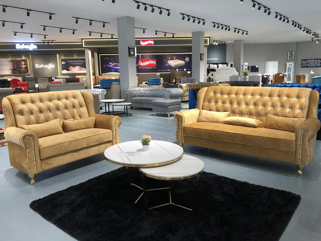 Paloma 2+3 Seaters Chesterfield Sofa Set | B 142-11