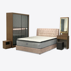 Orren Bedroom Set ~ Bedframe + Wardrobe + Dressing Table & Stool + Side Table