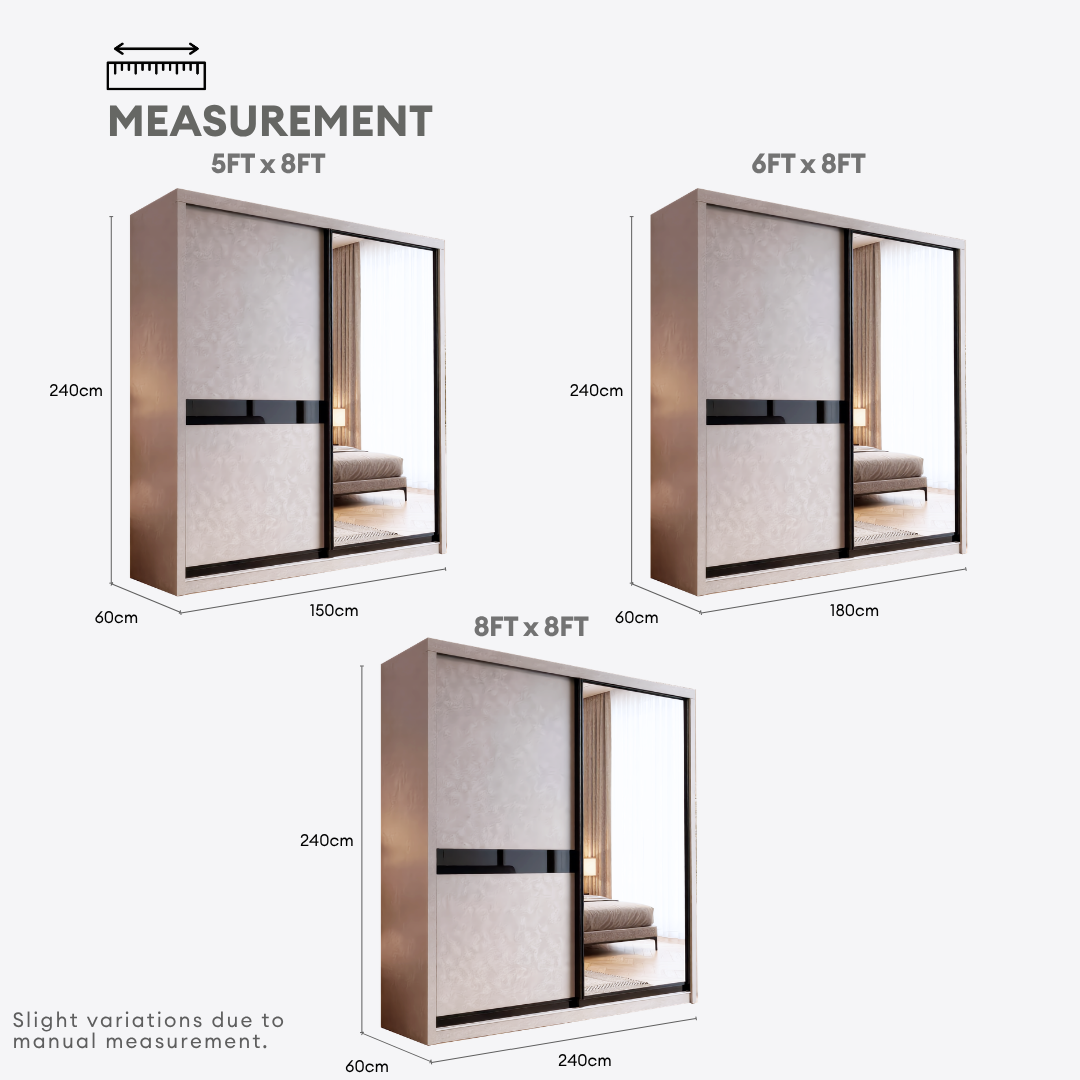 Primrose Bedroom Set of 5 - 6/8-8ft | 151-26 + 22-67
