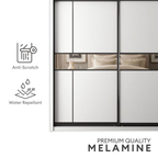 Conrad 8/6/5x8ft Wardrobe - Mid Mirror Door | B 140-16