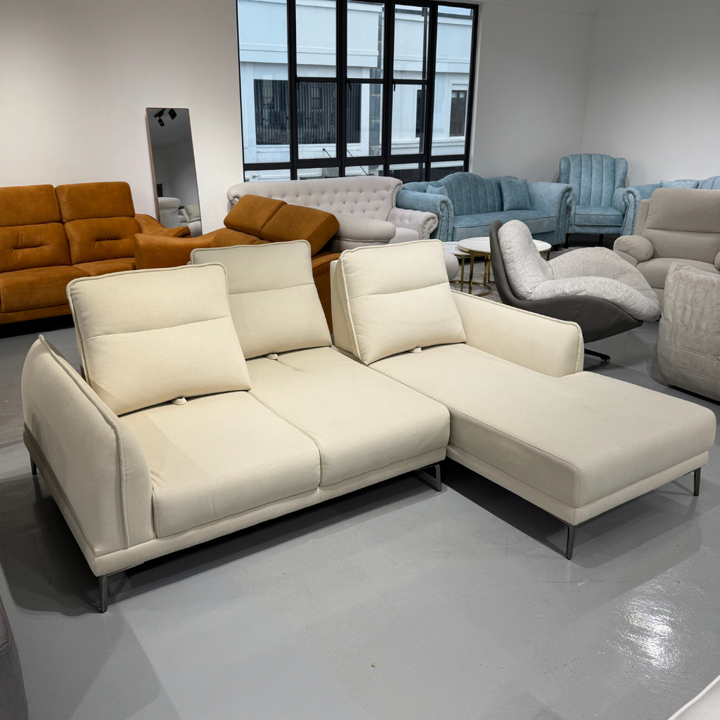 Slim Pushback L-Shape Sofa | 108-43