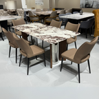 Luxea 6s White Marble Dining Set | YB72
