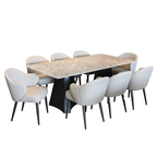 Jadore 8s Seaters Dining Set | TJ19-14DT + TJ19-15DC