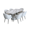 Jorelle 6s Marble Dining Set | TJ04-15 + TJ19-15