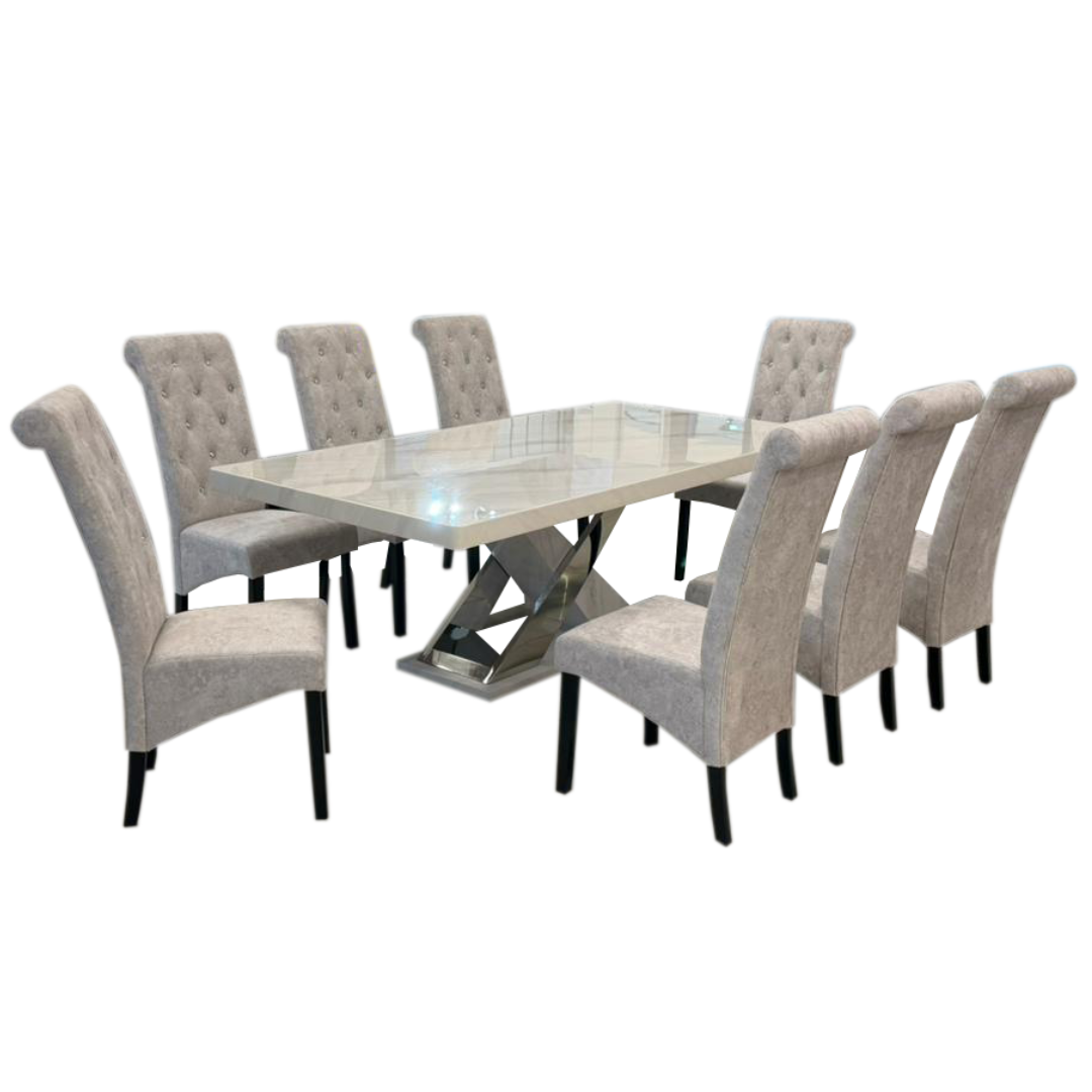 Jovian 8s Marble Dining Set | B156-80