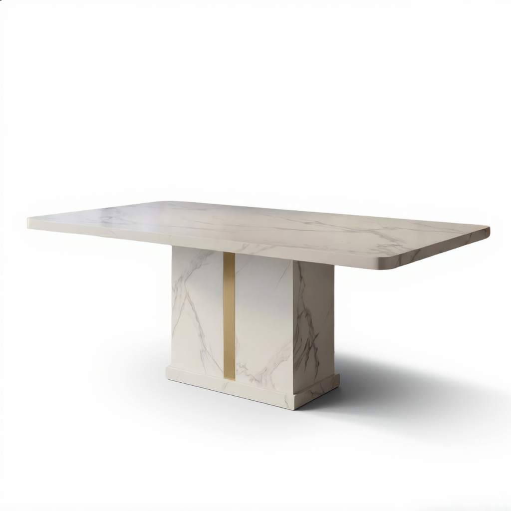 Nerissa Marble Dining Table - 6/8s | 156-56