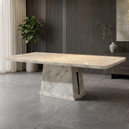 Leona Marble Dining Table - 6/8s | 71-17