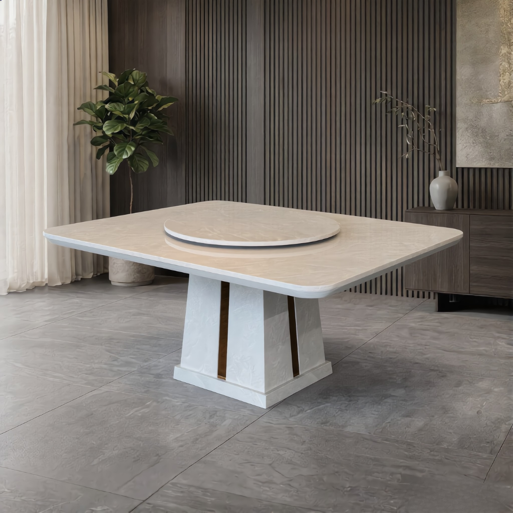 Orion Marble 8s Square Dining Table | 87-08