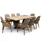 Norah Wood + Marble Dining Set | 05-06