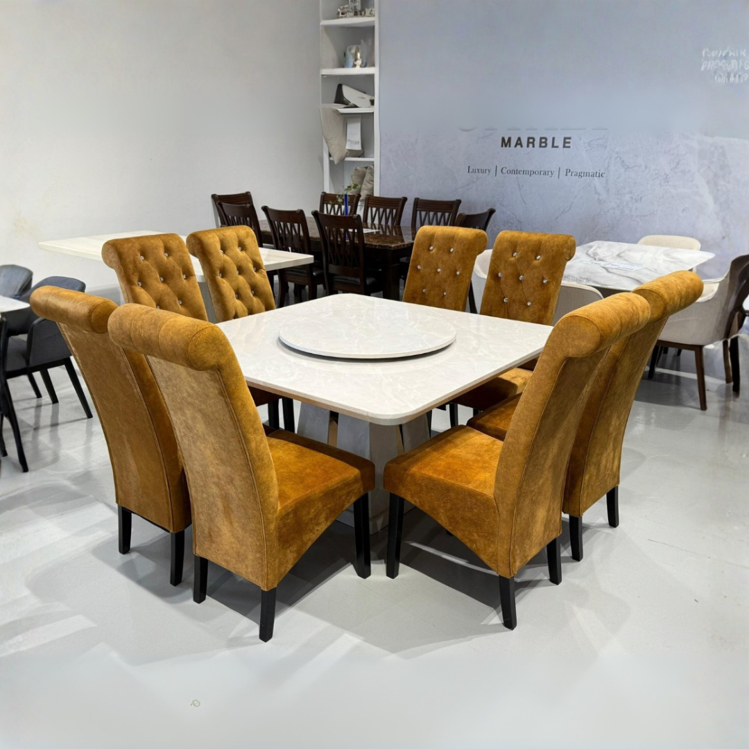 Orion 8s Marble Dining Set | 87-08