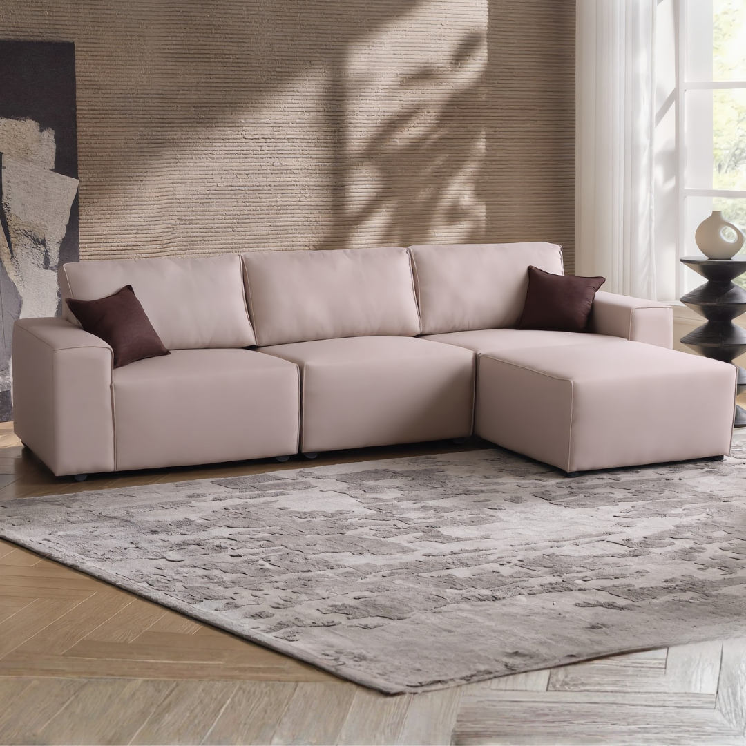 Lewis 3 Seaters Sofa + Ottoman | 108-15