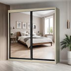 Bryce 8/6/5x8ft Wardrobe - Full Mirror Door | B 131-05