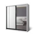 Conrad 8/6/5x8ft Wardrobe - Half Mirror Door | B 131-16