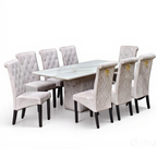 Jasmine 6/8s Marble Dining Set | 156-25