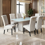 Jaslene 6/8s Marble Dining Set | 156-52