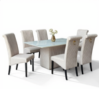Jaslene 6/8s Marble Dining Set | 156-52