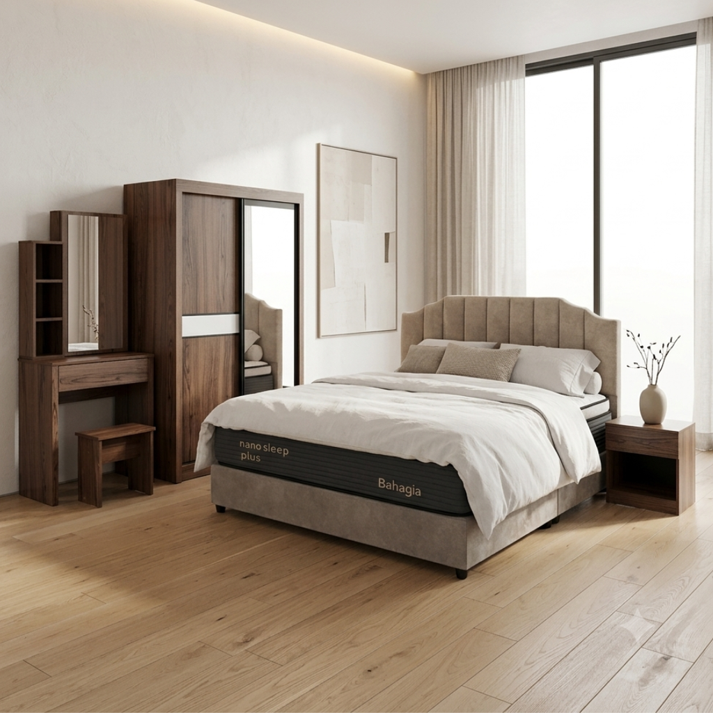 Xavier Brown Bedroom Set of 5 - 4x6ft | 150-33