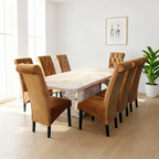 Vincent 8s Marble Dining Set | 71-17 + 126-05