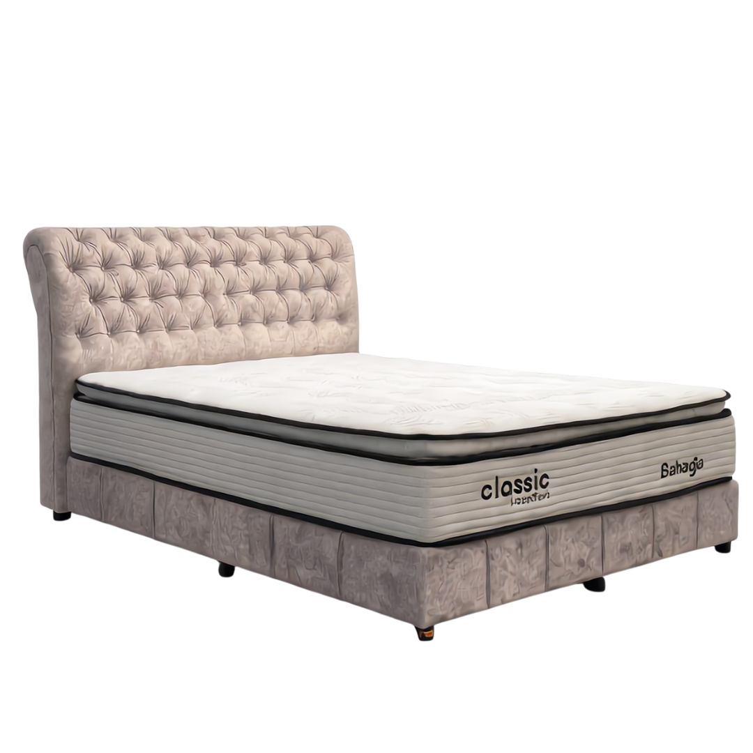 Aries Chesterfield King/Queen Bedframe | 141-08