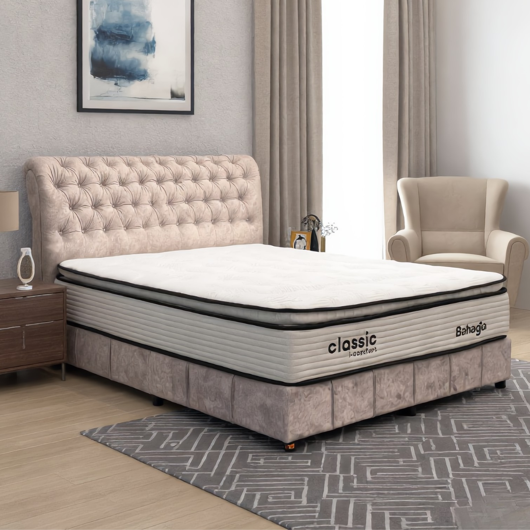 Aries Chesterfield King/Queen Bedframe | 141-08