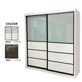 Malix 8/6x8ft Anti-Jump Sliding Door Wardrobe | 131-08