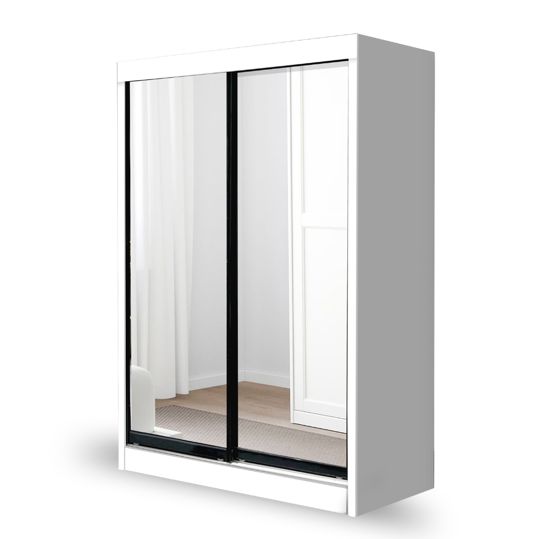 Noura 4x6ft Full Mirror Wardrobe | 140-06