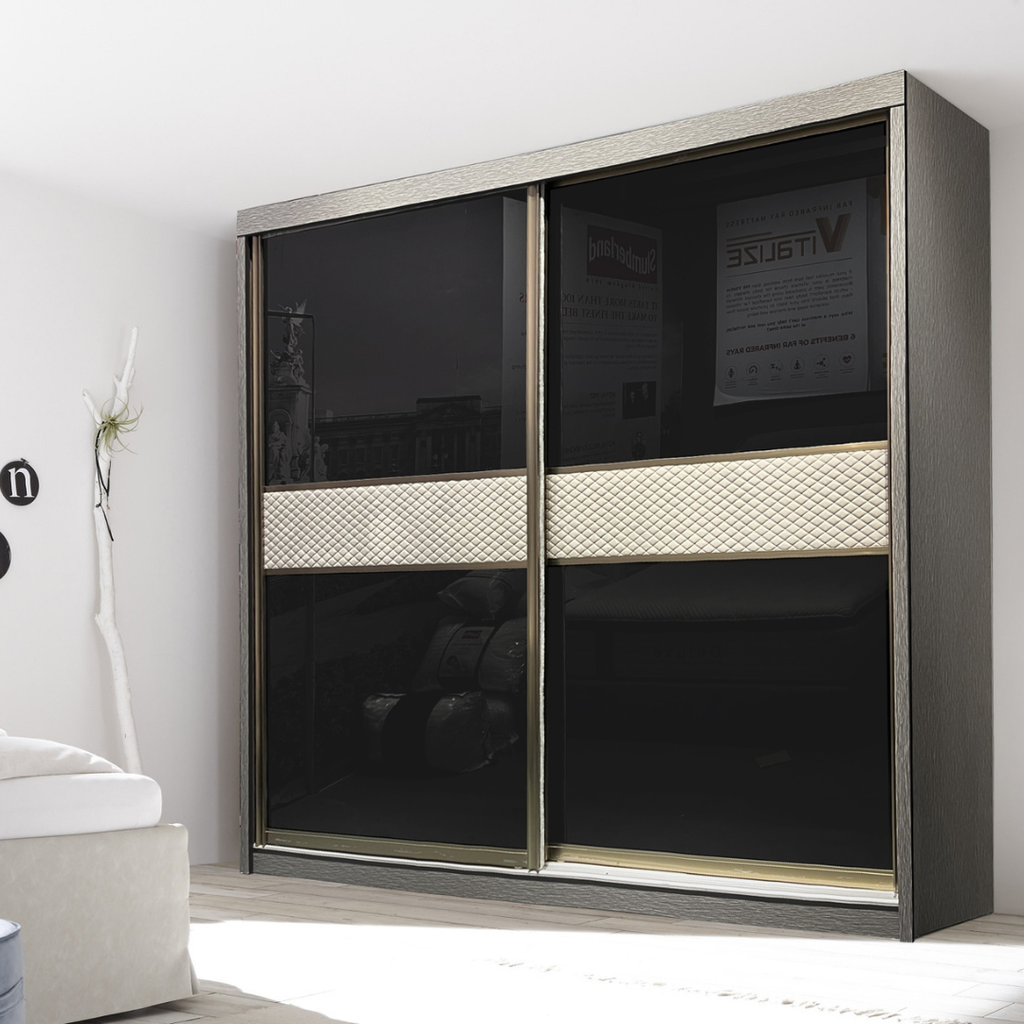 Miya 8/6/5x8ft Anti-Jump Sliding Doors Wardrobe | 140-09