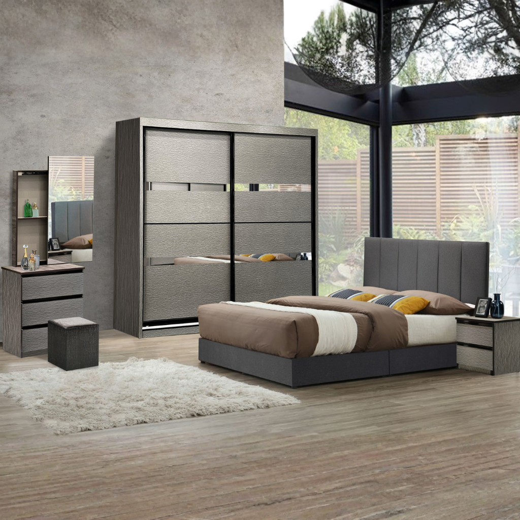 Utopia Bedroom Set of 5 - 6/8x8ft | 140-03 + 141-04