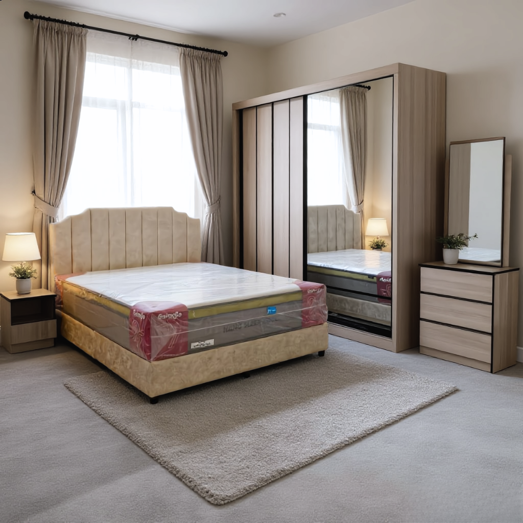Keshui Bedroom Set of 5 - 6/8x8ft | 131-19 + 151-13