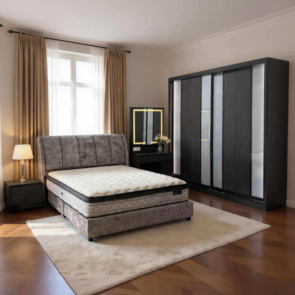 Emmer Bedroom Set of 5 - 6/8x8ft | 142-20 +138-12