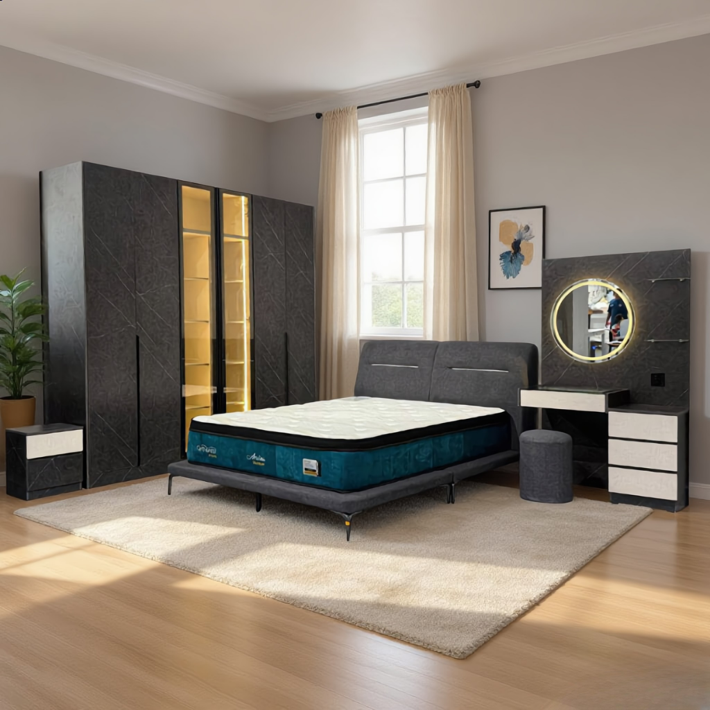 Prism Bedroom Set of 5 - 6/8x8ft | 142-41 + 131-32