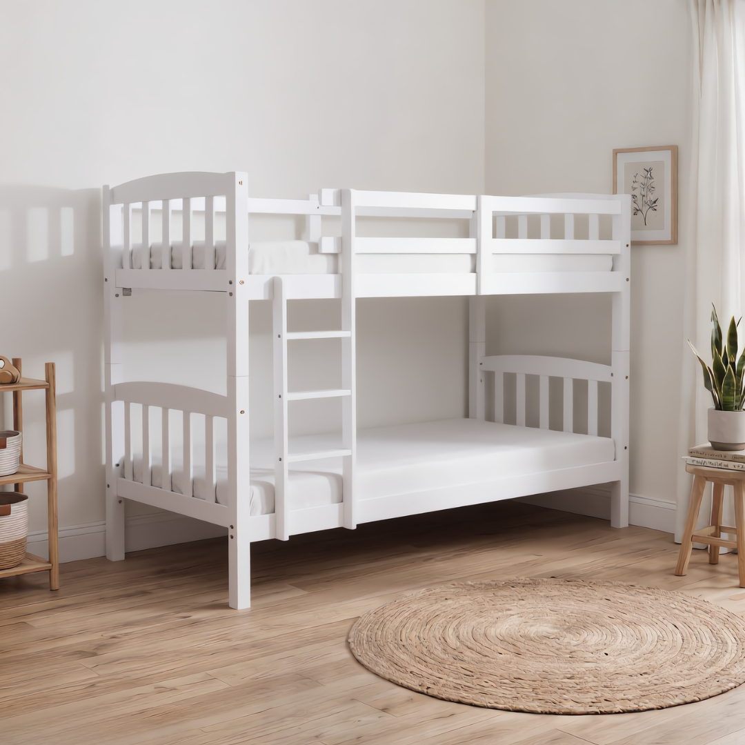 Ze Rubix Bunk Bed Bedframe FREE 2 Mattreses | 126-5005