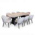Austin 8s Marble Dining Set | TJ19-14DT + TJ19-15DC