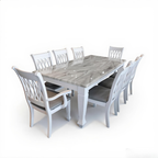 Carrera 8s White Marble Dining Set | 9-08