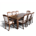 Clara 8s Brown Marble Dining Set | 126-09