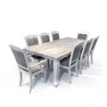 Clara 8s White Marble Dining Set | 126-09