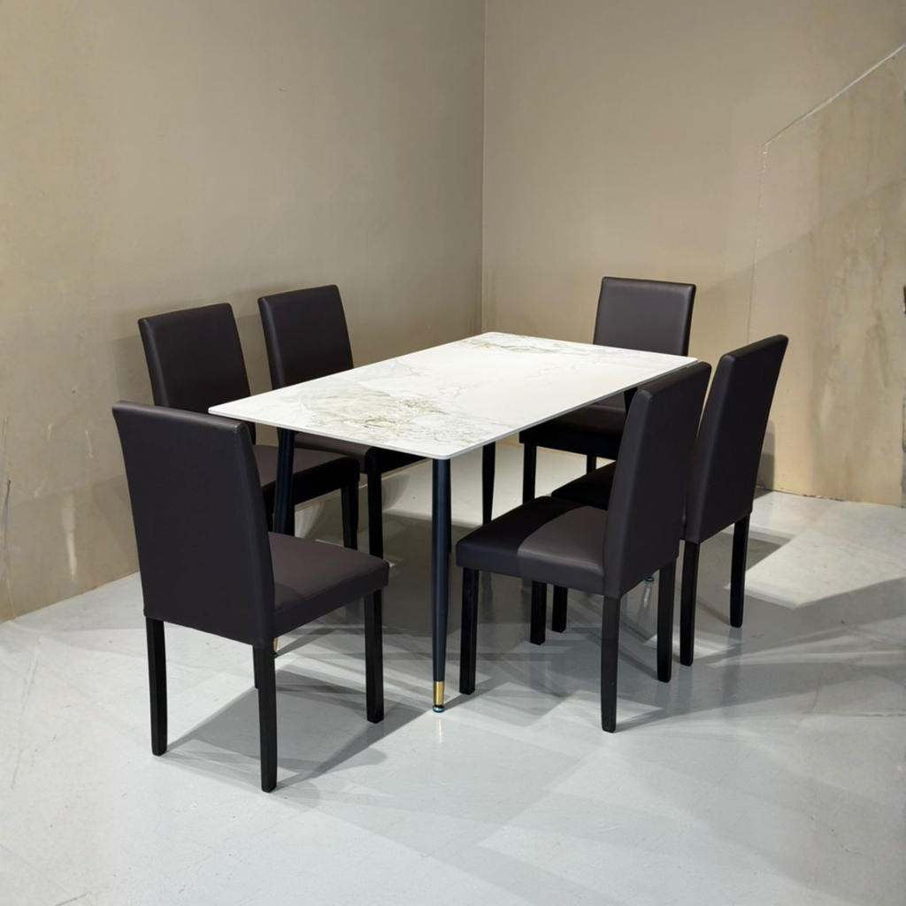 Elise 6s Sintered Stone Dining Set | 160-01