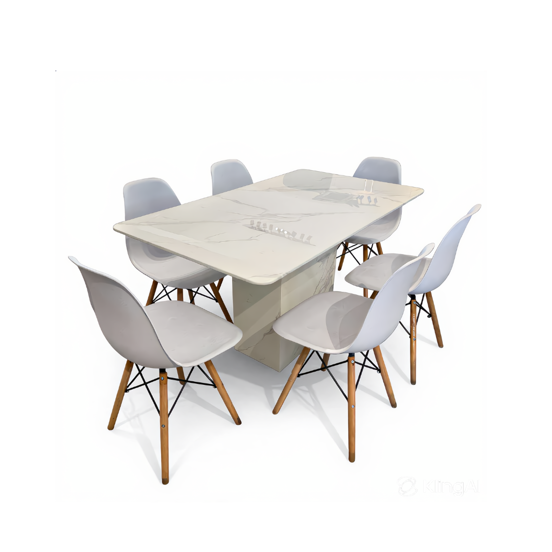 Jade 6s Marble Dining Set | B 96-16