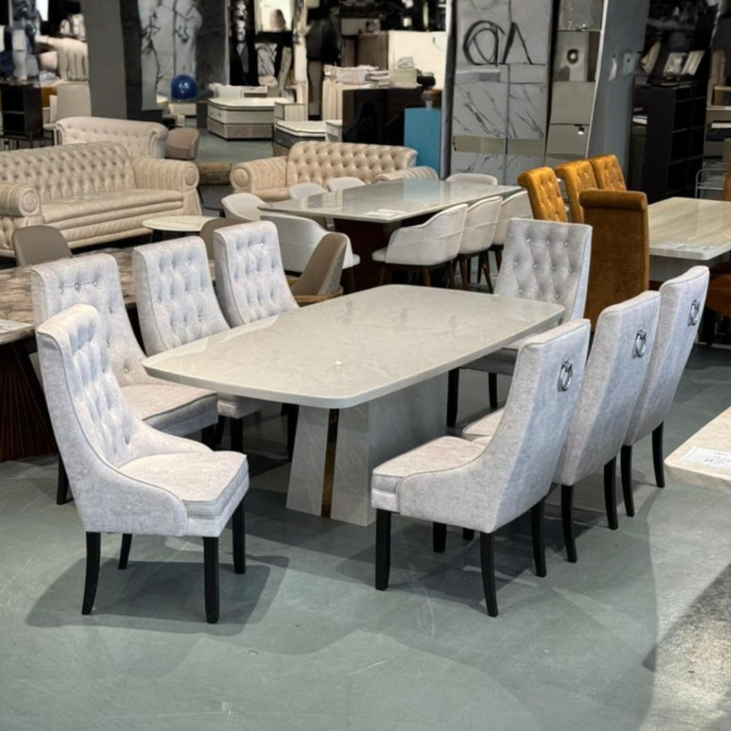 Lumora 8s Marble Dining Set | 156-03