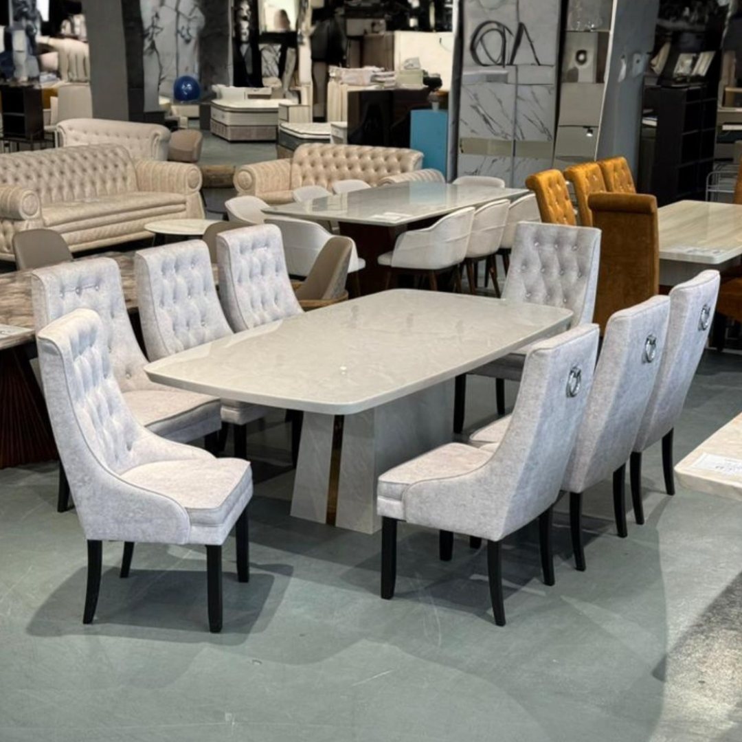 Lumora 8s Marble Dining Set | 156-03